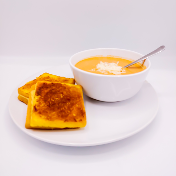 The KETO Kitchen Grilled Cheese and Tomato Soup