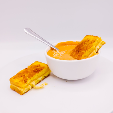 The KETO Kitchen Grilled Cheese and Tomato Soup
